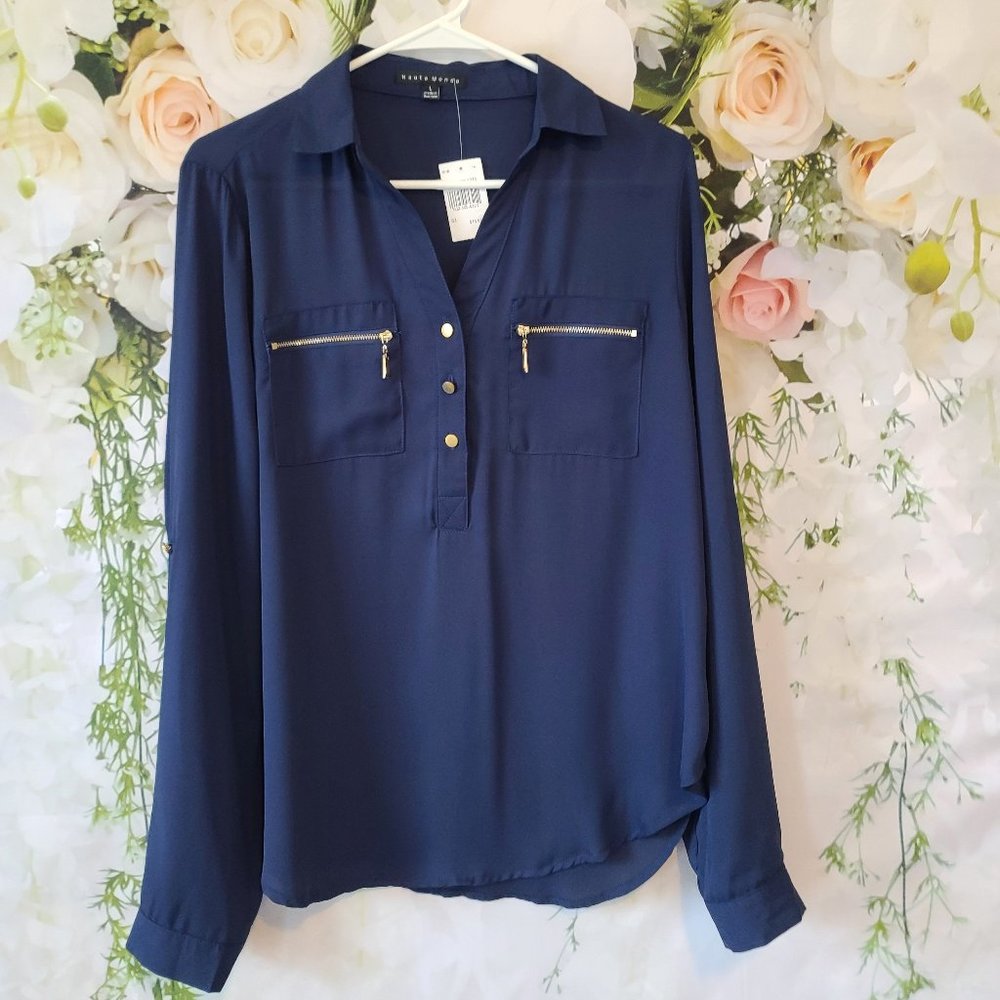 Haute Monde Navy shirt